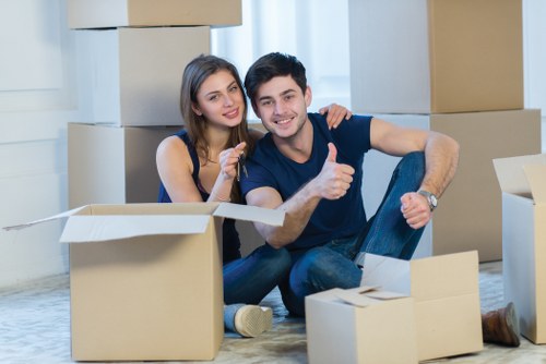 Local removals team working on a Paddington residential move
