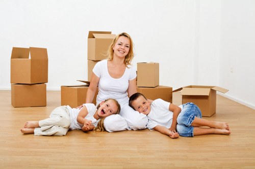 Unpacking and organising boxes in a new Paddington property