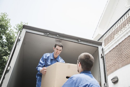 A professional house moving team preparing for a Paddington relocation
