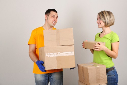 Reviewing a moving service concern in an office setting