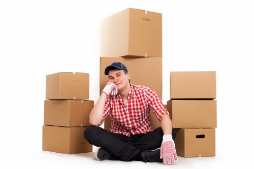A well-organised moving truck loaded for house removals in Paddington